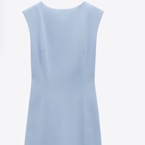 Fitted dress - sky blue - Picture 5 of 10